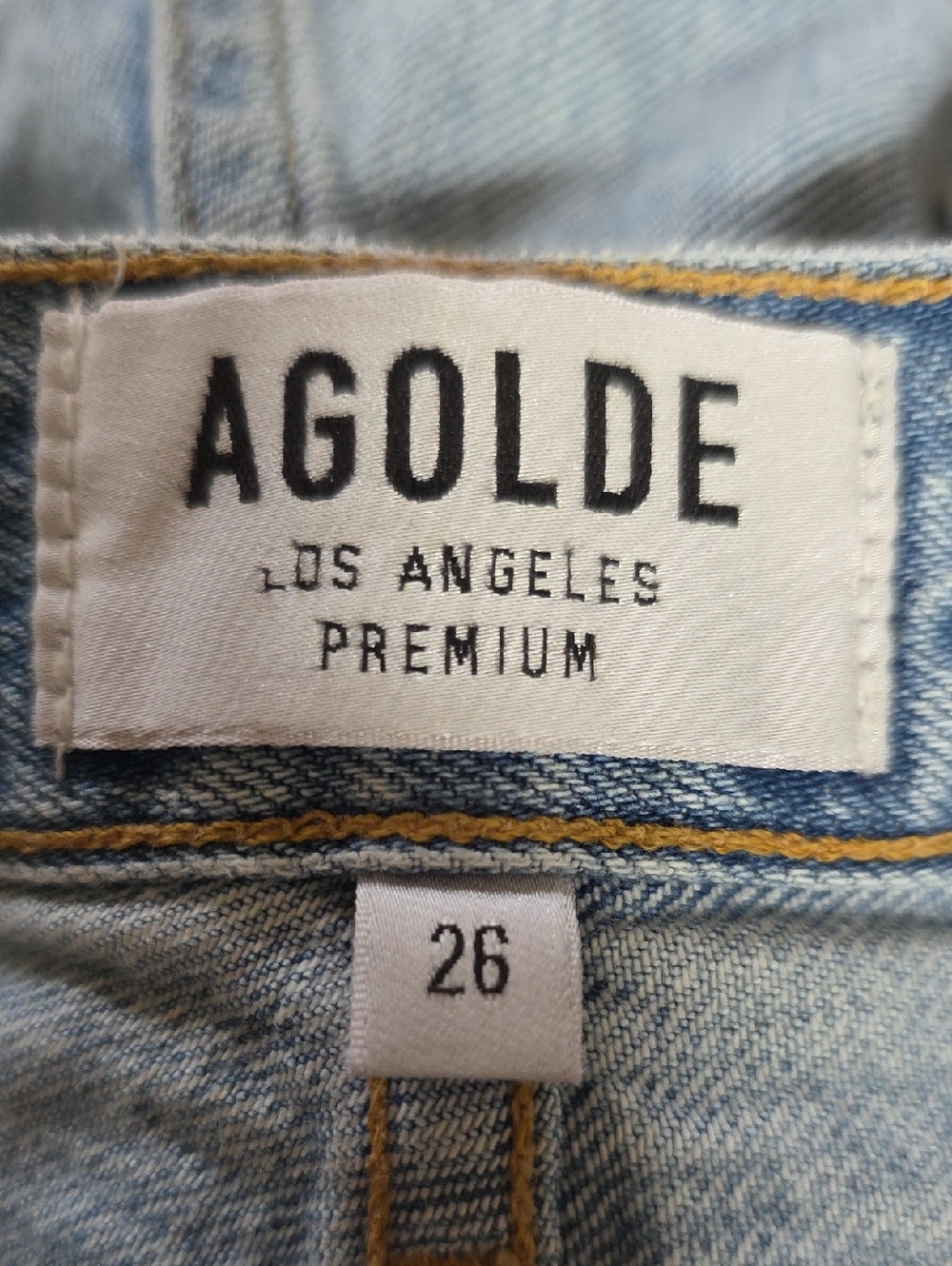 AGOLDE Jamie High Rise Distressed Light Wash Ankle Denim Jeans - Picture 6 of 9